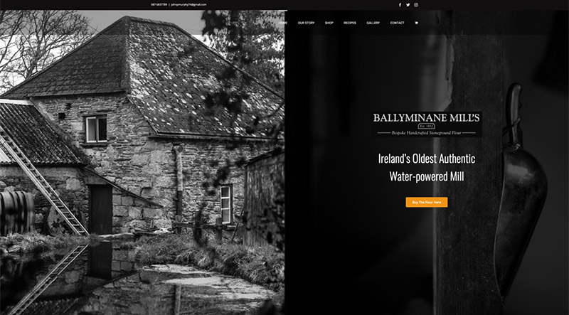 Ballyminane Mills - Web Design Wexford