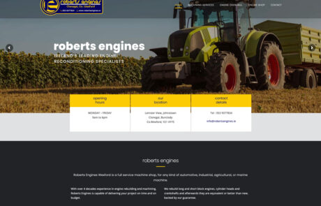 roberts engines web design carlow